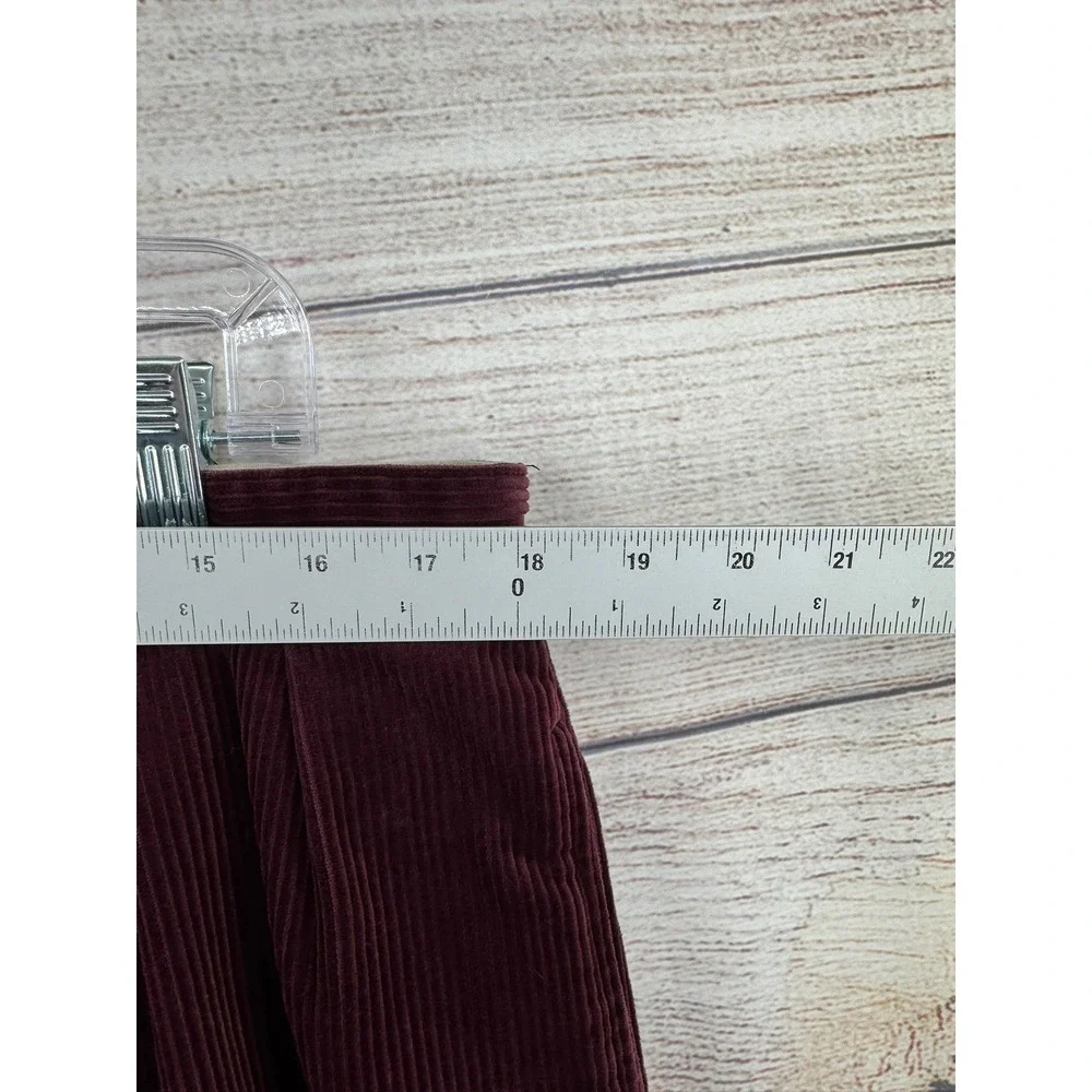 Polo Ralph Lauren Corduroy Pants Mens 38x32 Burgundy Pleated Front Cords